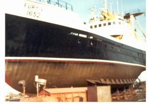 MV "Fury V" in dock